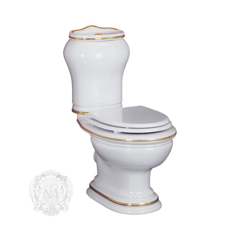 ML.MLD-25.701.D2/ML.MLD-25.708.D2/ML.OLV-29.012/ML.OLV-29.015/ML.RIC-29.040.BI.BR Напольный унитаз Migliore Milady - Вид №1