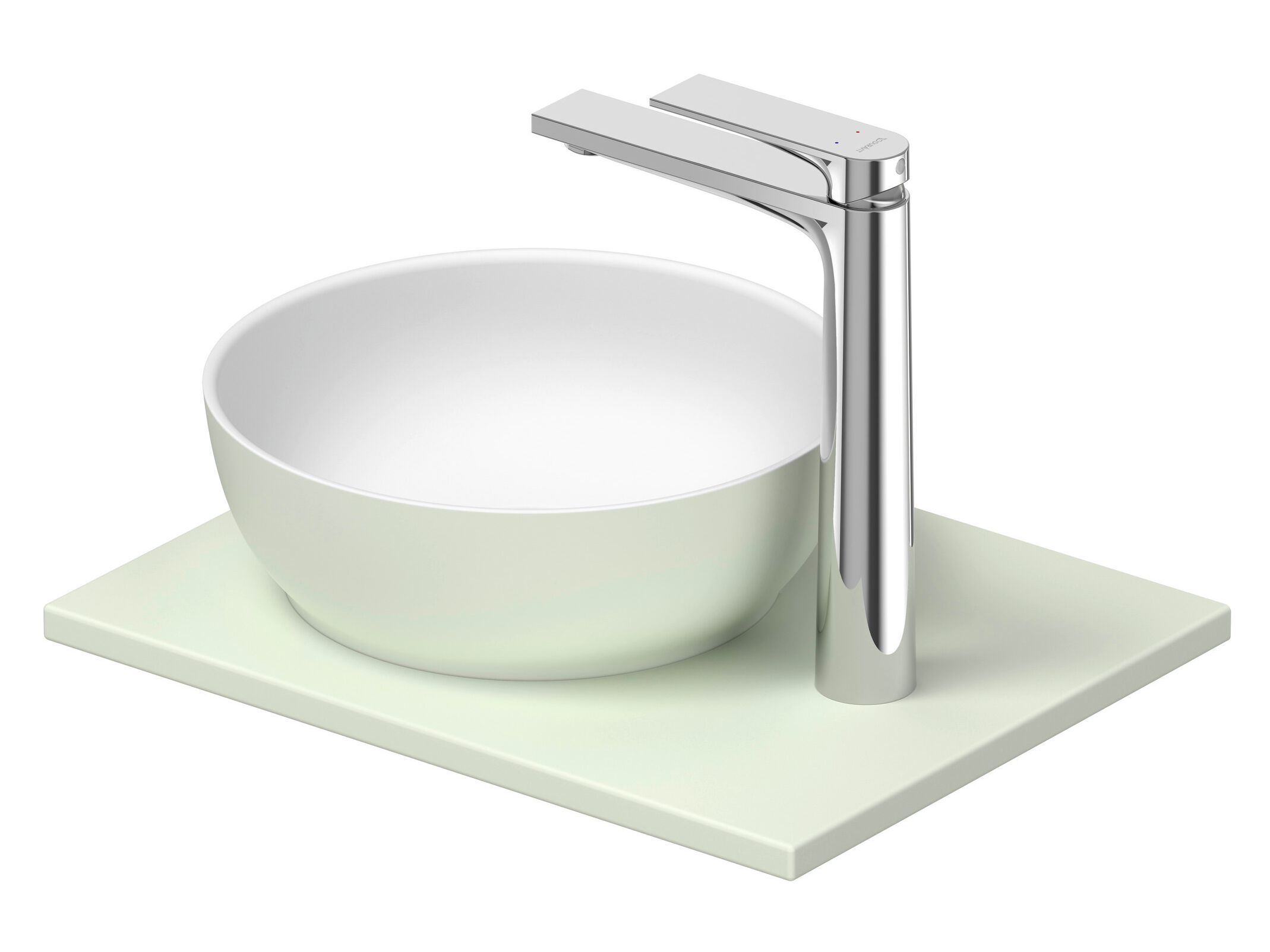 Керамическая столешница круглый умывальник Duravit Sivida ARCH-00000838 - Вид №5