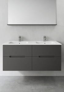 1390546 Шкаф Для Умывальника Sun Antracit 1200D Hafa  Антрацитовый