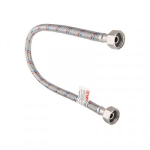VTf.001.IS.0404150 Подводка гибкая для воды с ниппелем из нержавеющей стали, гайка–гайка Valtec 150 см