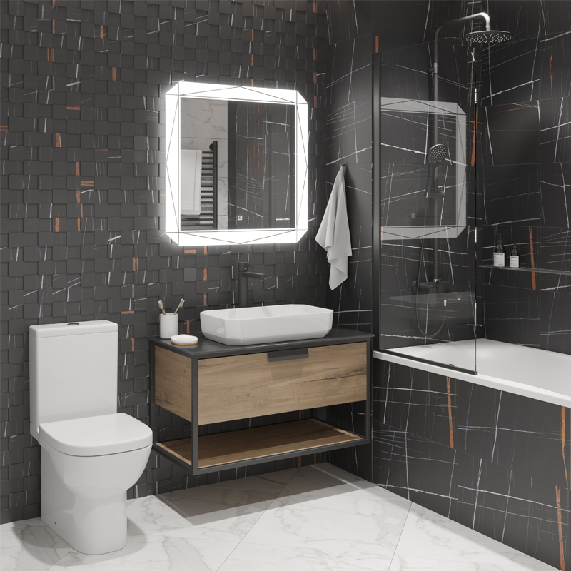 LIN75SLMRKCS0010 Зеркало Line 750 SANITA LUXE  - Вид №2