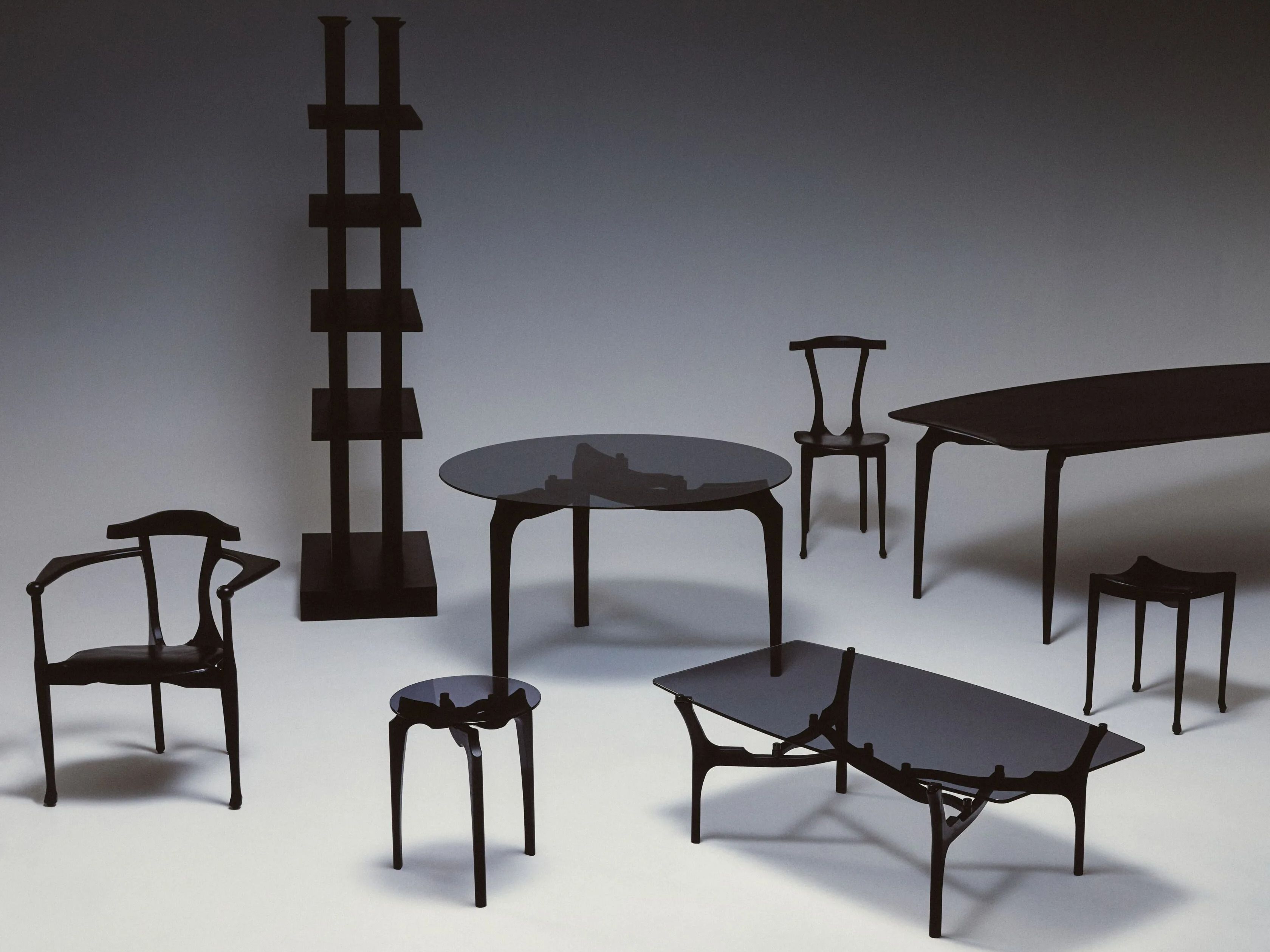 Круглый журнальный столик из дерева и стекла BD Barcelona Гаулино ARCH-00062936 - Вид №2