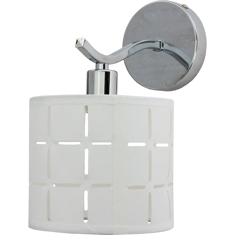 Бра Escada 1xЕ14x60 Вт, металл/ткань, цвет хром/белый STLM-2068501 - Вид №1