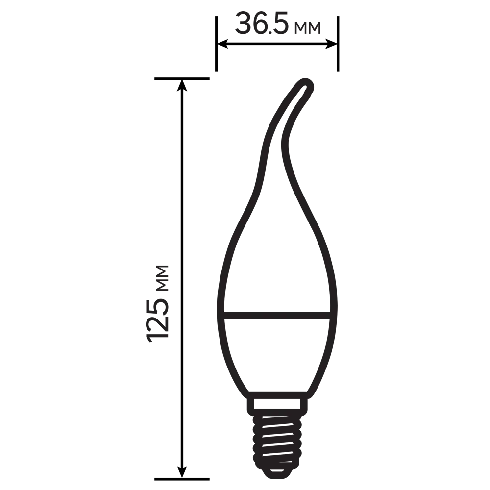 Лампа светодиодная Lexman Candle CF35 E14 175-250 В 5 Вт матовая 400 лм теплый белый свет 82991599 STLM-2040898  - Вид №3