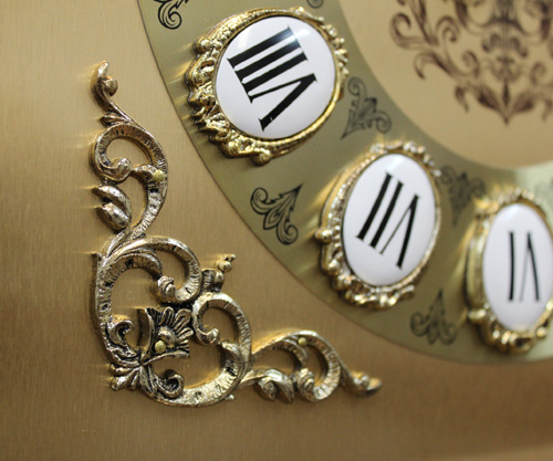 Часы напольные деревянные коричневые темный орех Dark Walnut SARS ДИЗАЙНЕРСКИЕ 00-3967437 Коричневый  - Вид №3