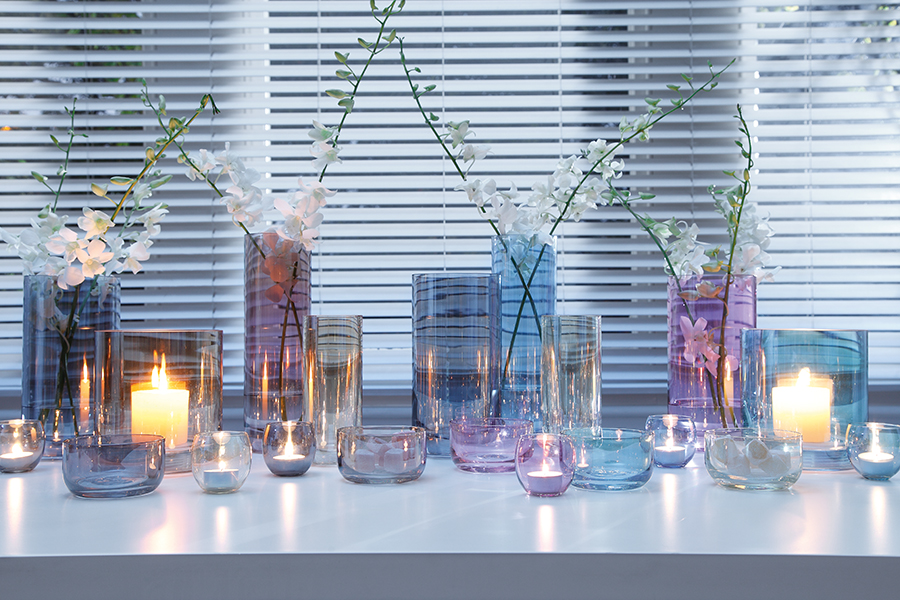 G570-06-294 Набор из 4 подсвечников для чайных свечей polka пастель LSA International  - Вид №6