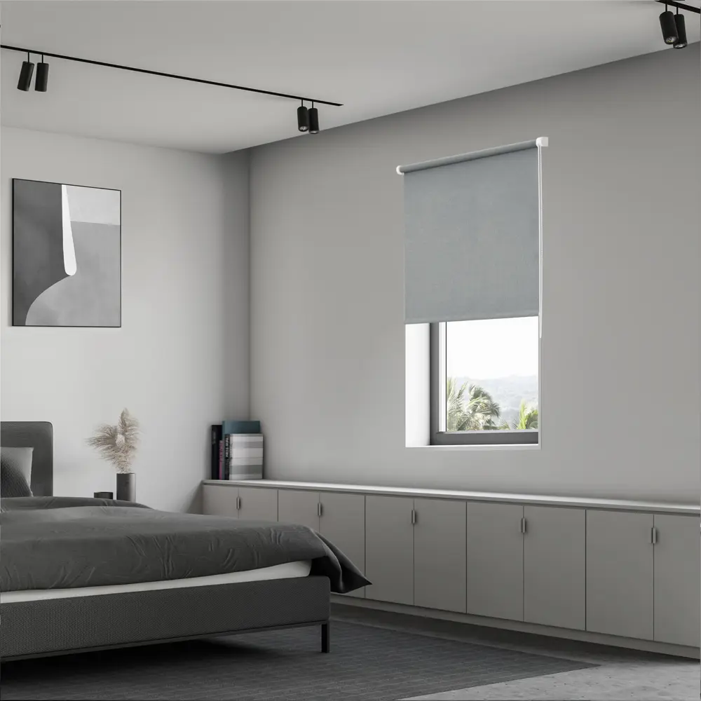 Штора рулонная блэкаут KREAFORTA Karelia 60x250 см серая STLM-2041294 - Вид №7