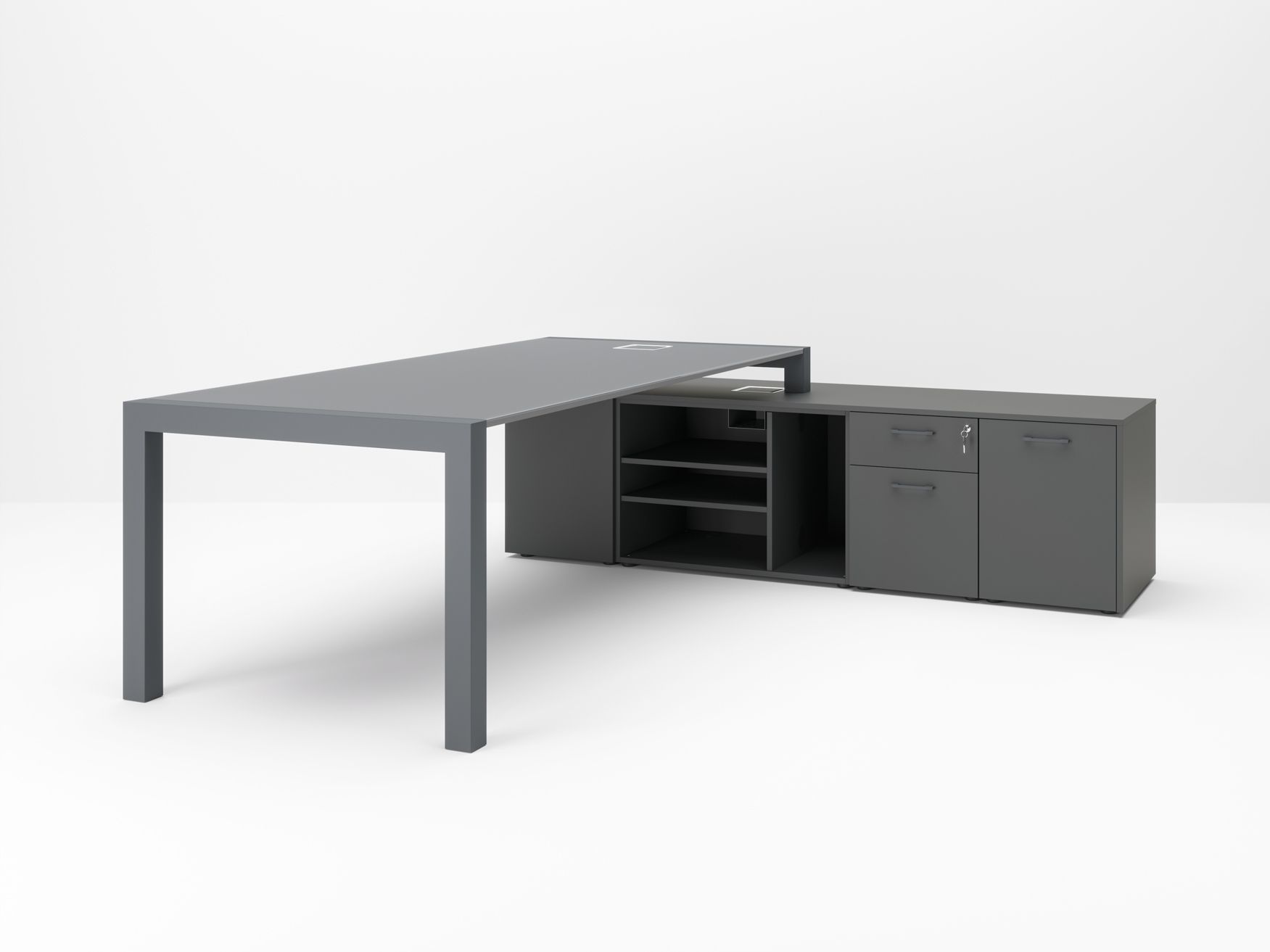 Исполнительный стол со встроенной полкой PROF Extralight ARCH-00070583 - Вид №14