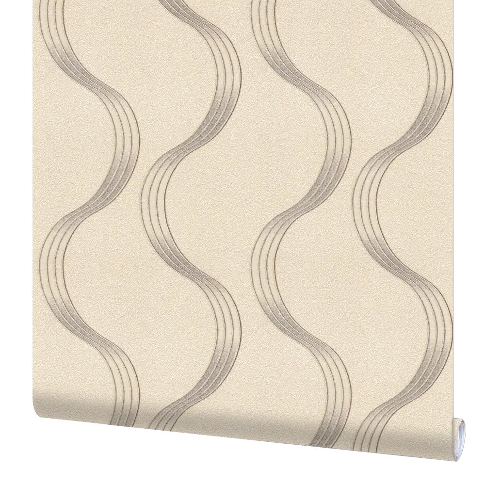 Обои флизелиновые Волны бежевые 1.06 м 0405-5 Santreyd STLM-2066273