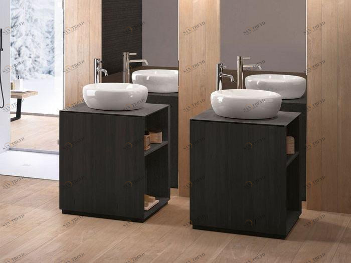 Напольная раковина стоящая овальная Ceramica Cielo FLUID sun-id-1385925