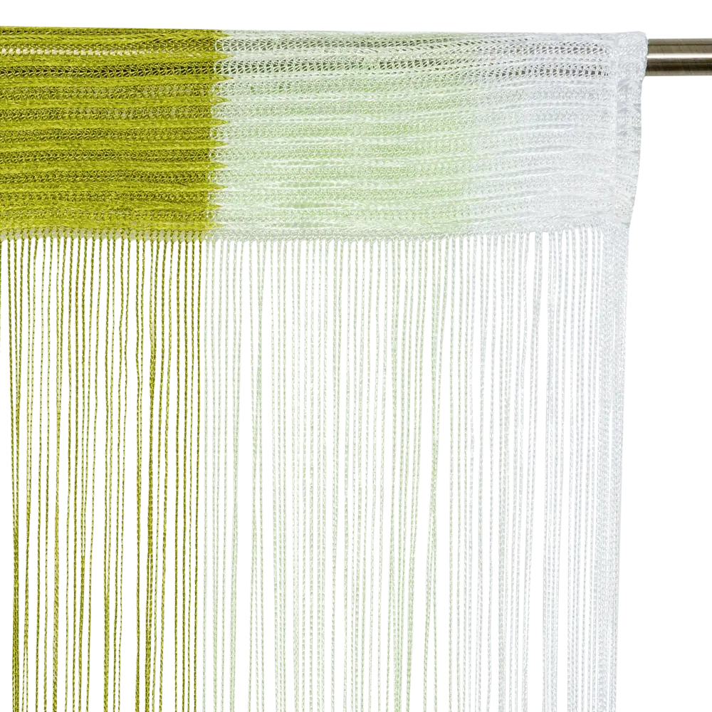 Штора нитяная 150x280 см однотон цвет белый/зелёный INSPIRE STLM-2088372 - Вид №3