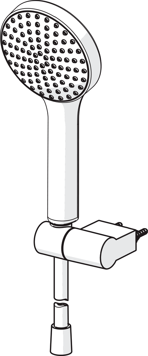 Oras 424 Ручной душевой комплект 424 Hydractiva Хром/Cветло-серого  - Вид №2