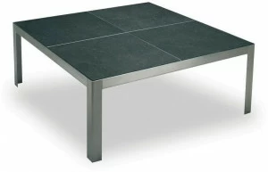FueraDentro Низкий квадратный столик для сада из нержавеющей стали Cima
