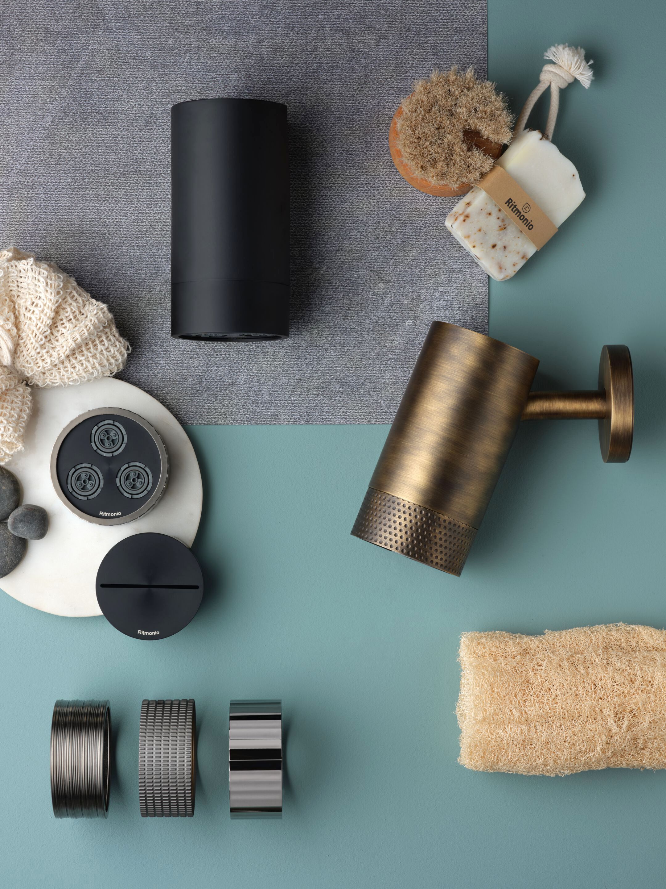 Латунная потолочная душевая головка Ritmonio Diametro35 Wellness отпечатки пальцев ARCH-00037992 - Вид №15