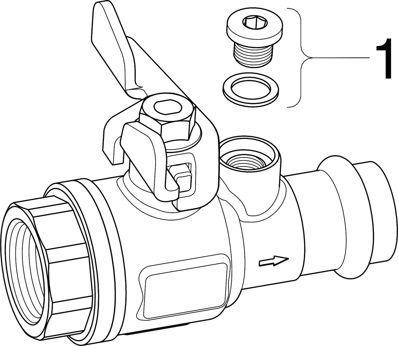 659 318 Модель 2671.3 Трубопроводные системы  Profipress G  Газовые шаровые краны Santreyd  - Вид №2