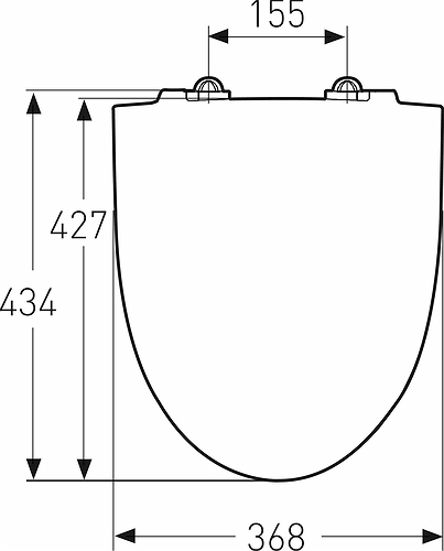 9157135001 Крышка сиденье для унитаза IDO Glow - Вид №6