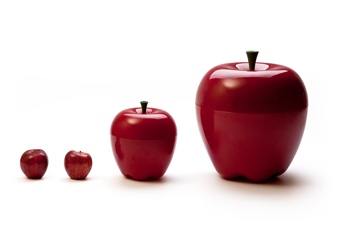 QL10013-RD Контейнер happle красный Qualy  - Вид №2