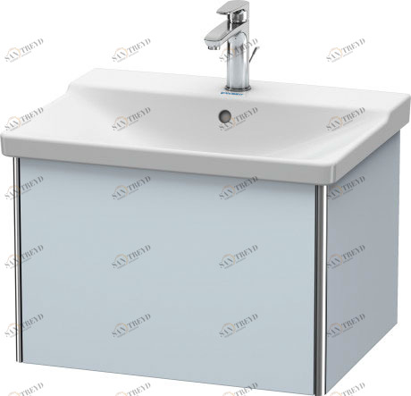 XS408009797 Тумбочка подвесная XSquare #XS4080 610 x 473 мм Светло-голубой шелковисто-матовый лак Duravit