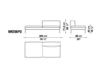 Кожаный угловой диван B&B Italia Michel ARCH-00098797 - Вид №17