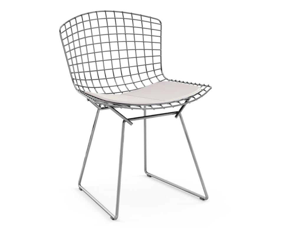 Стальной стул с мягким сиденьем Knoll Bertoia ARCH-00072089