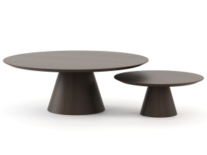 Круглый деревянный журнальный столик