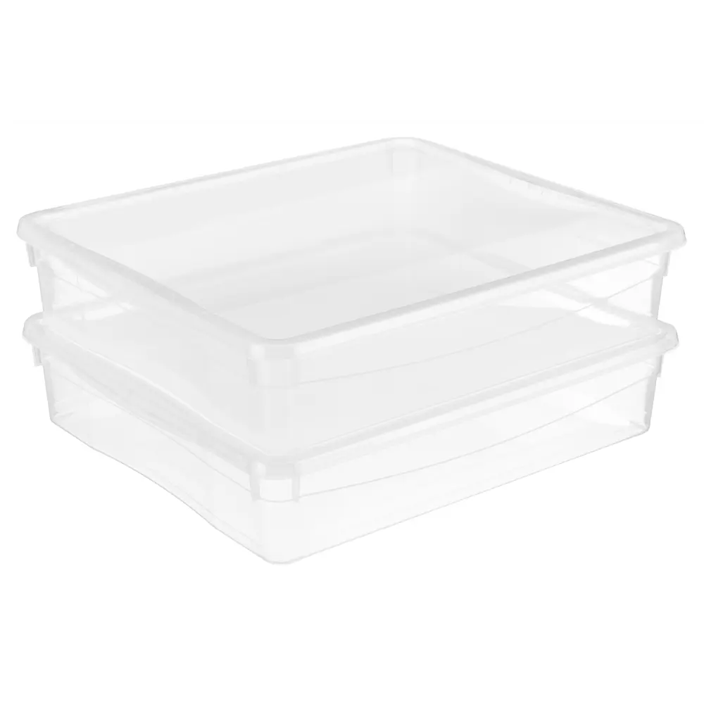 Santreyd Кристалл - прозрачный пластиковый ящик с крышкой 9 л 11902616 Clear STLM-0001603 - Вид №6