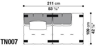 B&B Italia Модульный тканевый диван Tufty-too sun-id-1436231 - Вид №28