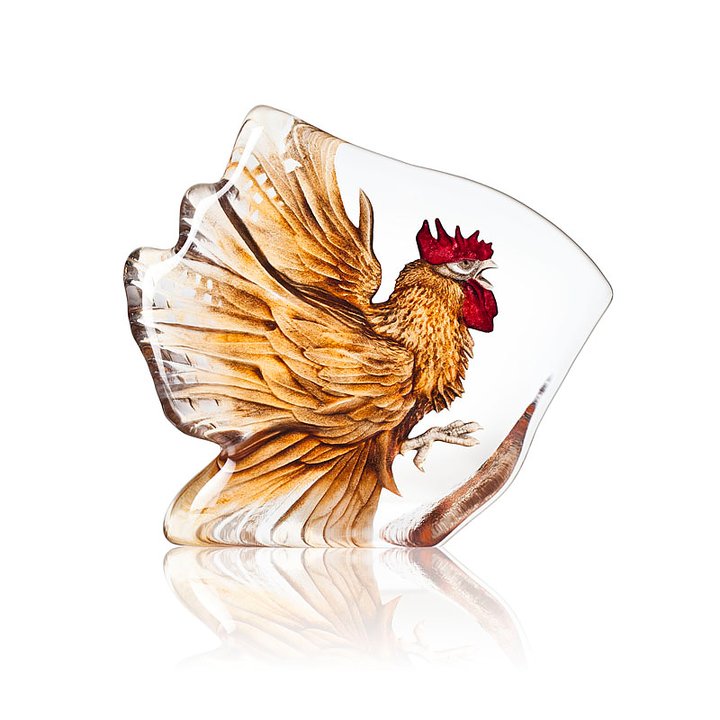 34179 Скульптура "Петух", коричневая, 165/150 мм. Maleras 