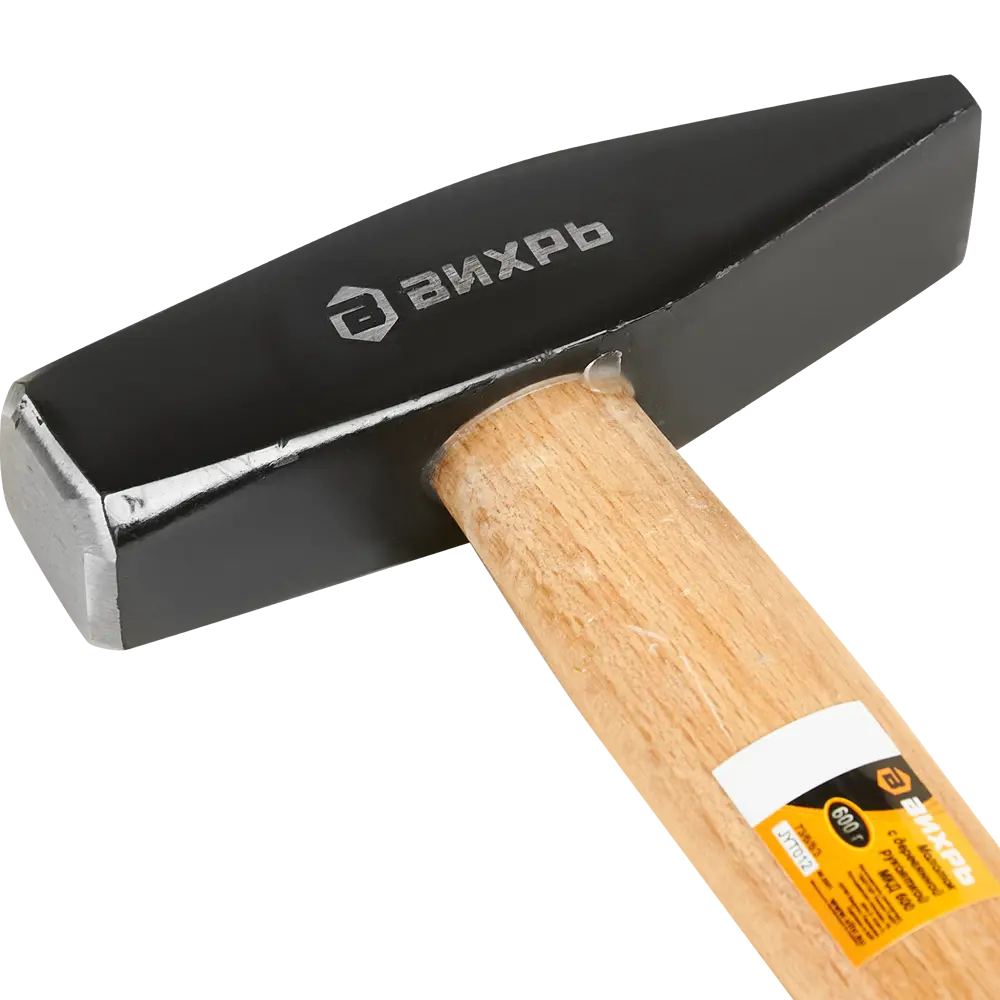 Молоток слесарный Вихрь с деревянной рукояткой 600 г 85086404 STLM-0058419 - Вид №1