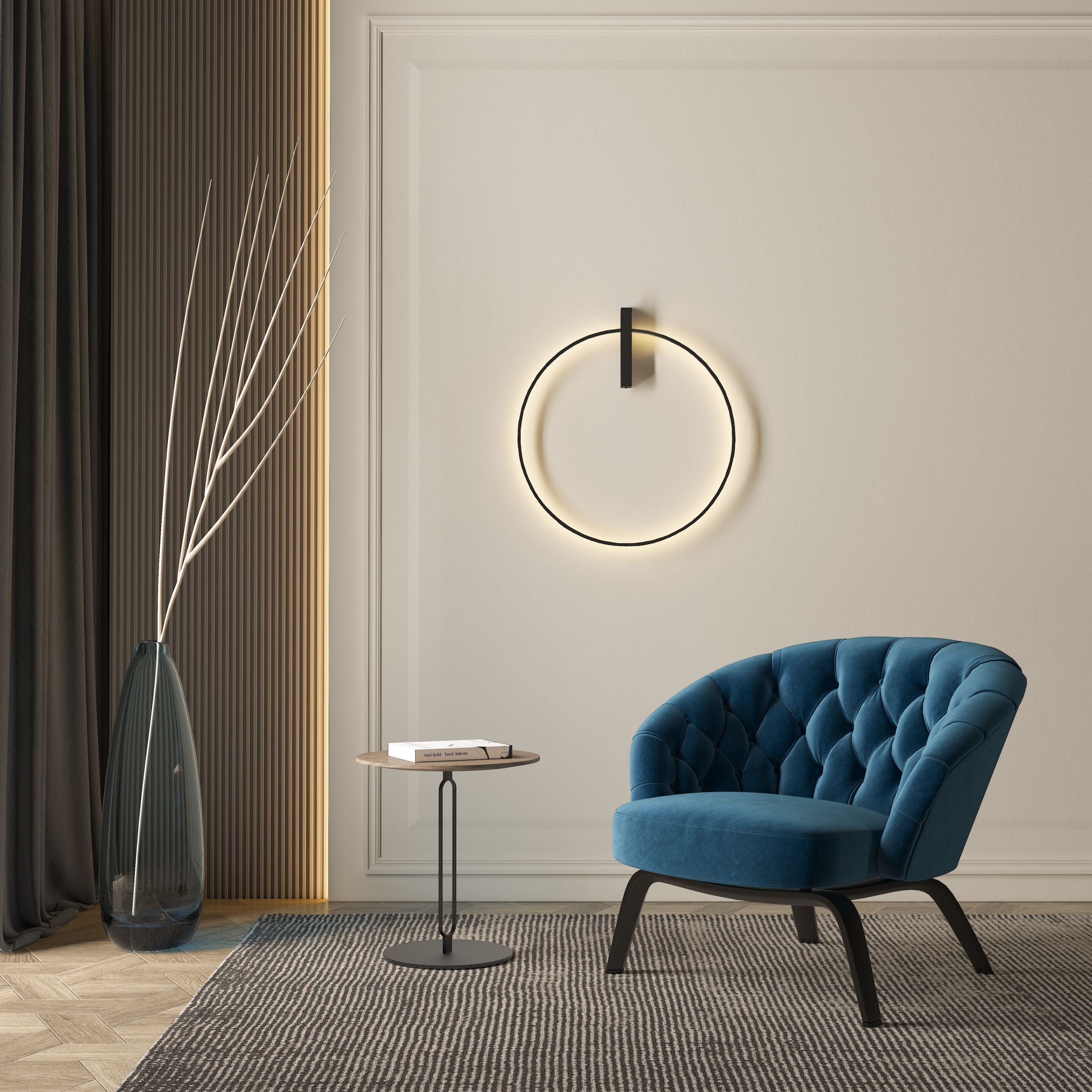 Алюминиевый светодиодный настенный светильник PROLICHT Just Black ARCH-00097860 - Вид №2