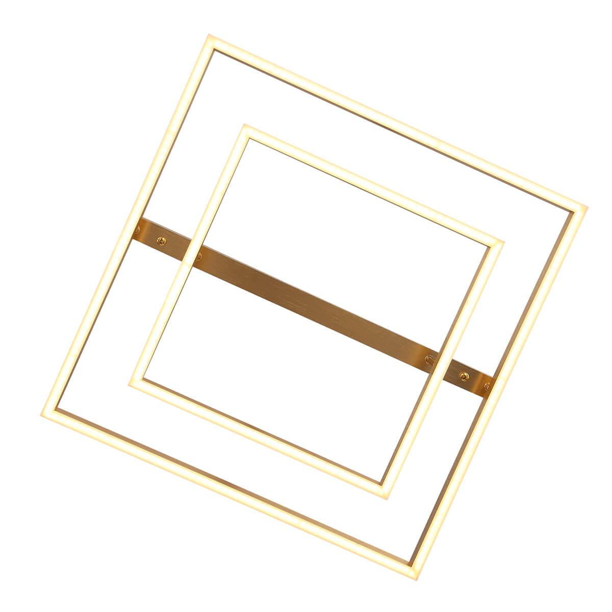 Люстра светодиодная подвесная золото квадратная ST Luce Piazza SL945.202.02 ST LUCE ДИЗАЙНЕРСКИЕ, PIAZZA 00-3833988 Золото  - Вид №3