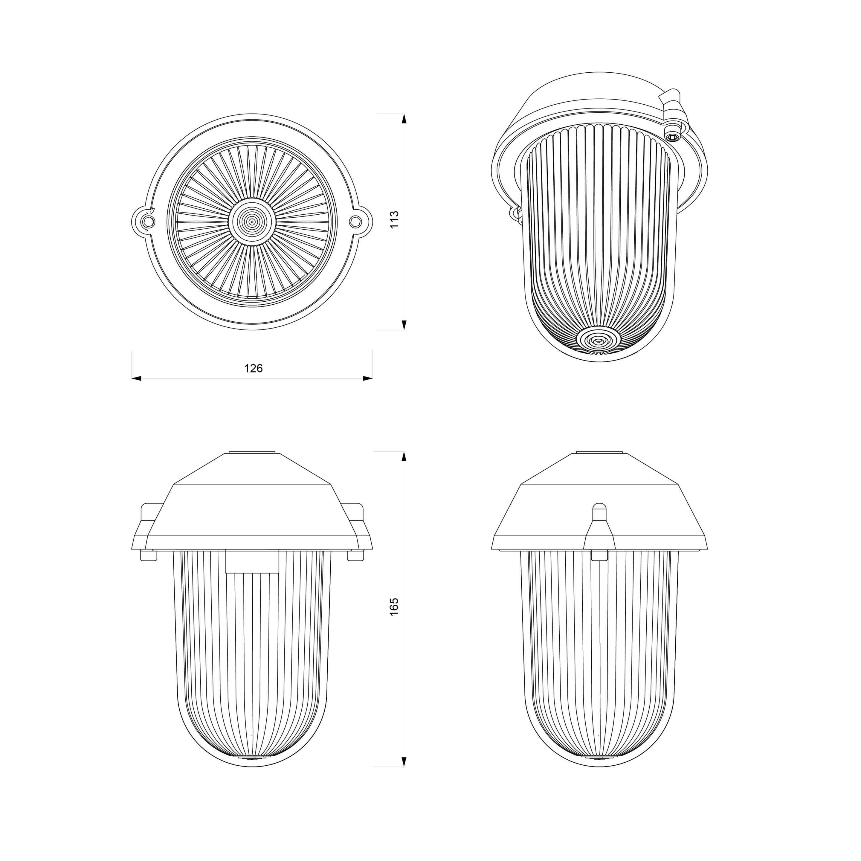 Натуральный алюминиевый подвесной светильник Genuit Silver ARCH-00112659 - Вид №10