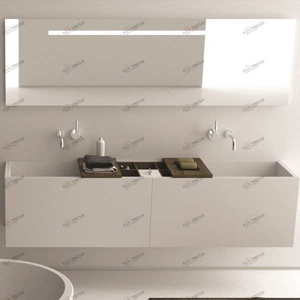 Moma Design Раковина Canasta 1 двойная с боксом встраиваемая 1800 белая LCN03180