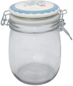 Банка стеклянная Henrietta pale blue 750 мл