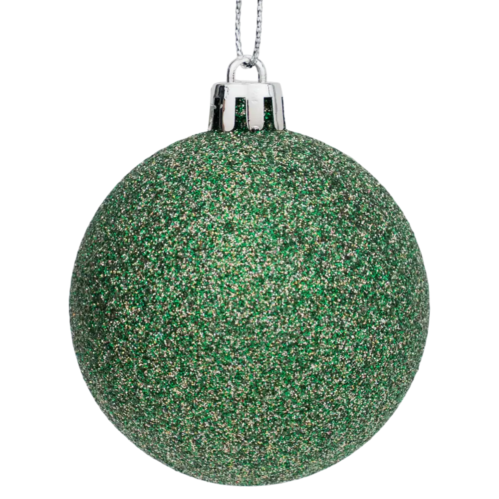 Набор елочных шаров KREAFORTA зеленый с блестками 26 шт 89420529 STLM-1580474 - Вид №8