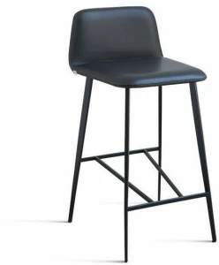 TrabA' Кожаный барный стул Bardot 0032-met