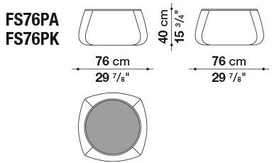 B&B Italia Круглый пуф из ткани Fat sofa sun-id-1481491 - Вид №7