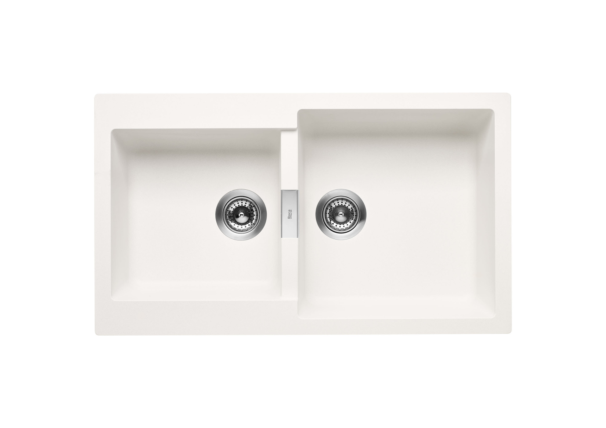 A880160020 Двусторонняя мойка QUARZEX® с 2 чашами ROCA Oslo