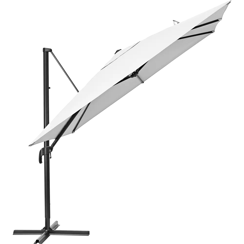 Naterial Aura — садовый зонт с боковой стойкой 286×286 см белый 82232810 STLM-1570652 - Вид №5