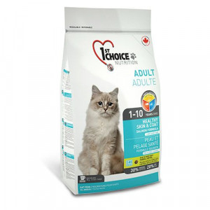 ПР0036452 Корм для кошек Здоровая кожа и шерсть, лосось сух. 2.72кг 1st CHOICE