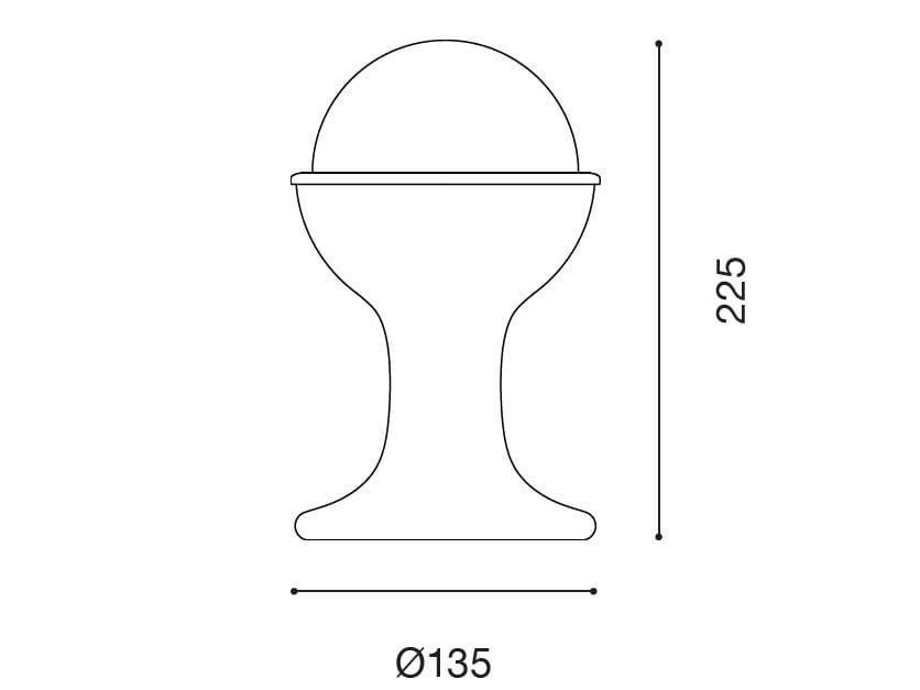 Стеклянная светодиодная настольная лампа Established&Sons GELATO ARCH-00054720 - Вид №68