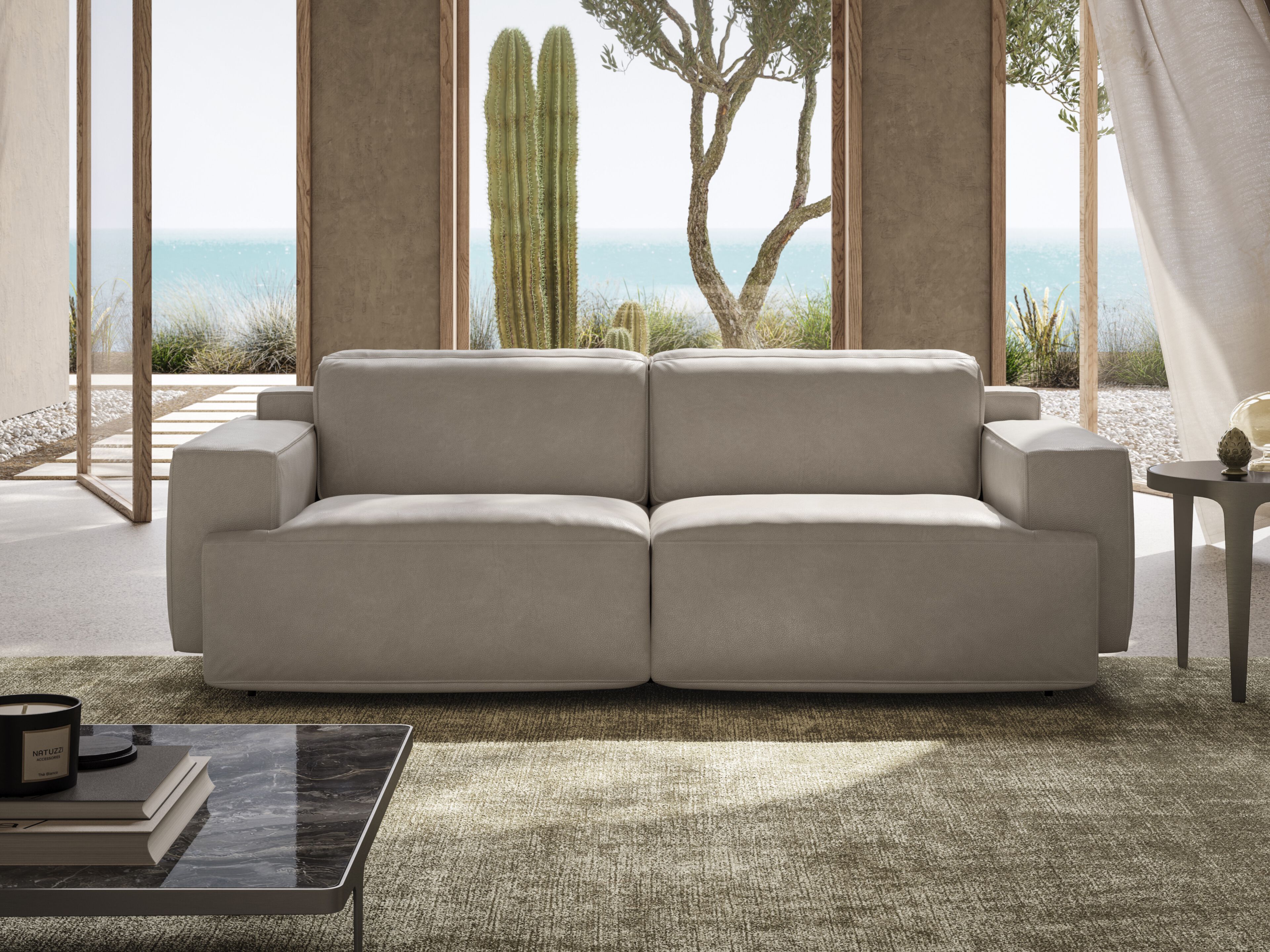 2-местный тканевый диван с откидной спинкой Natuzzi Italia IAGO ARCH-00020346 - Вид №1