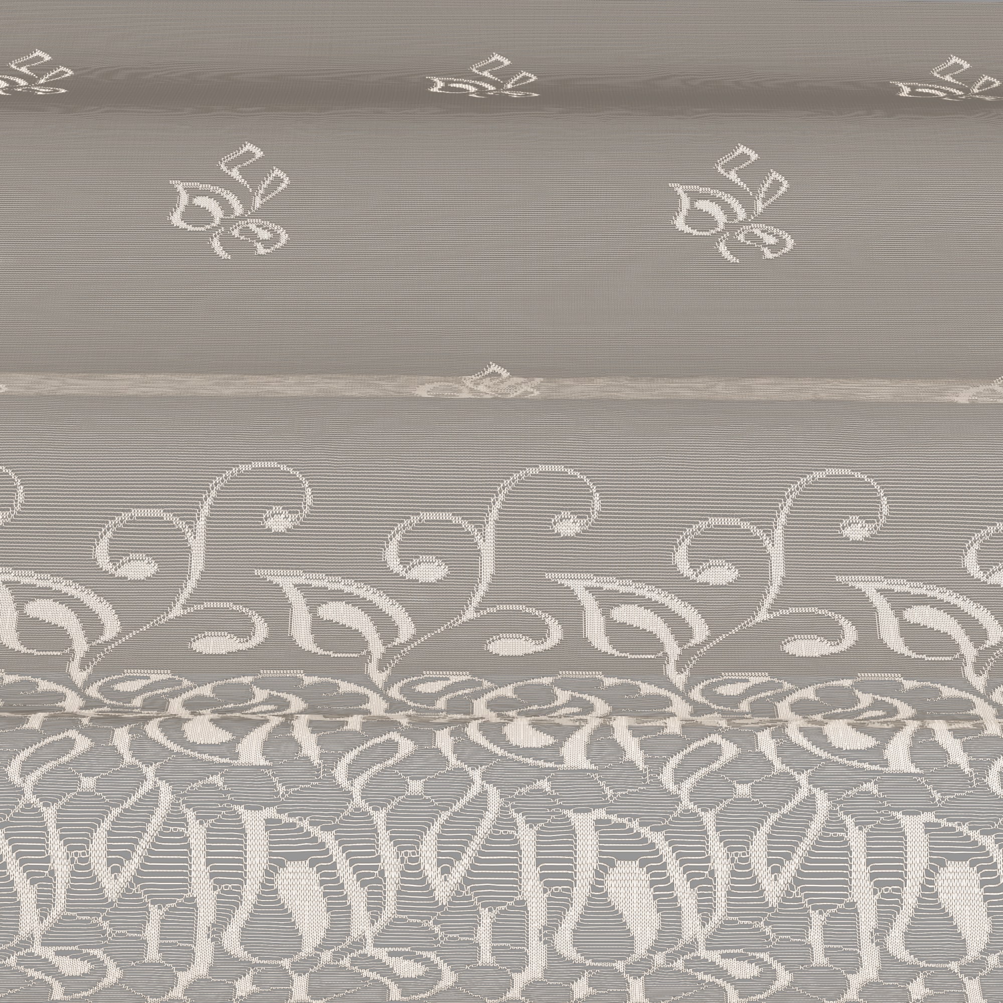 85276013 Тюль для кухни "Ростки" 200x165 см цвет экрю Santreyd  - Вид №2