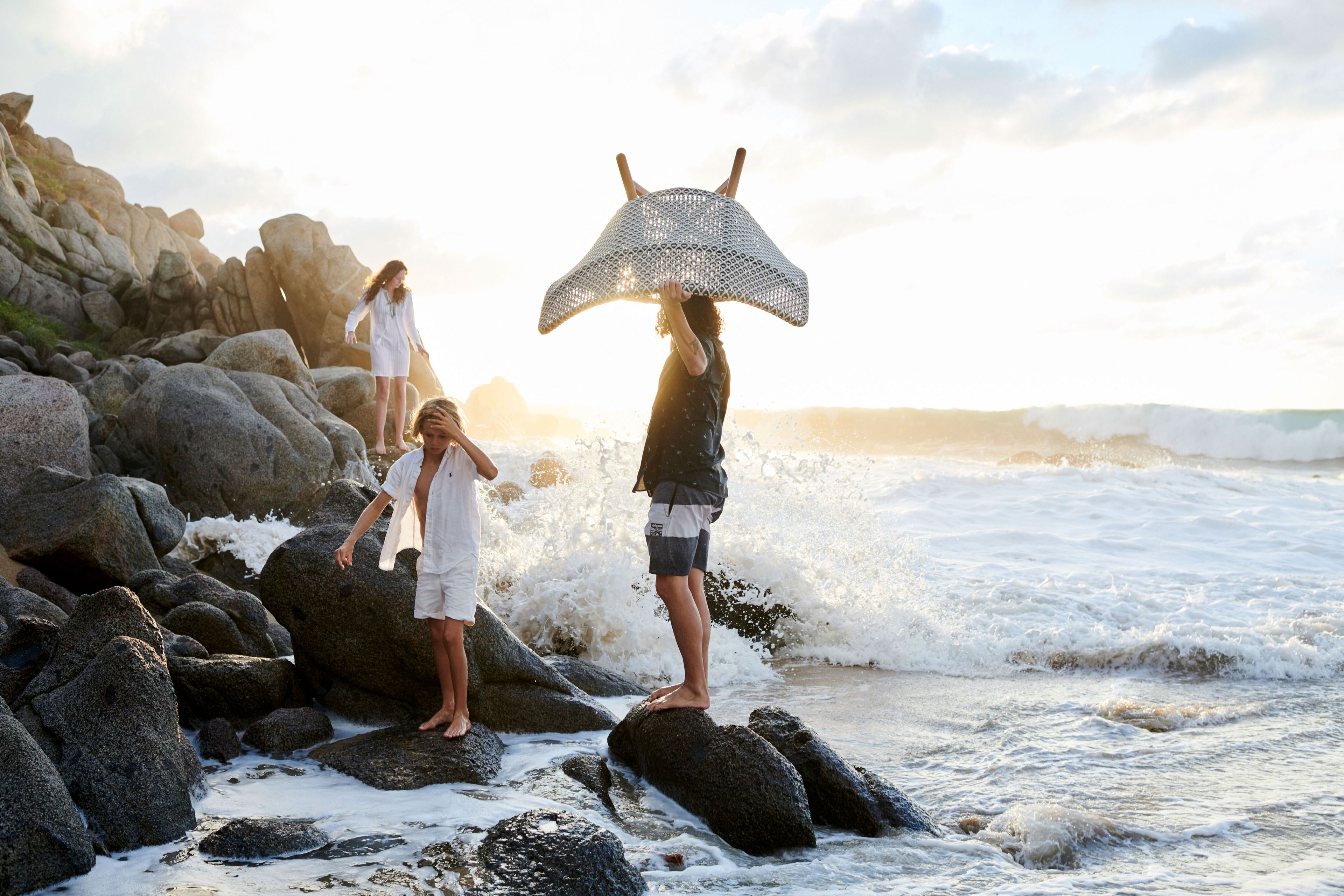 Садовое кресло из синтетического волокна с высокой спинкой DEDON MBRACE ARCH-00152852 - Вид №9