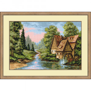 1097 Набор для вышивания Мельница 38 х 26 см RIOLIS Сотвори Сама