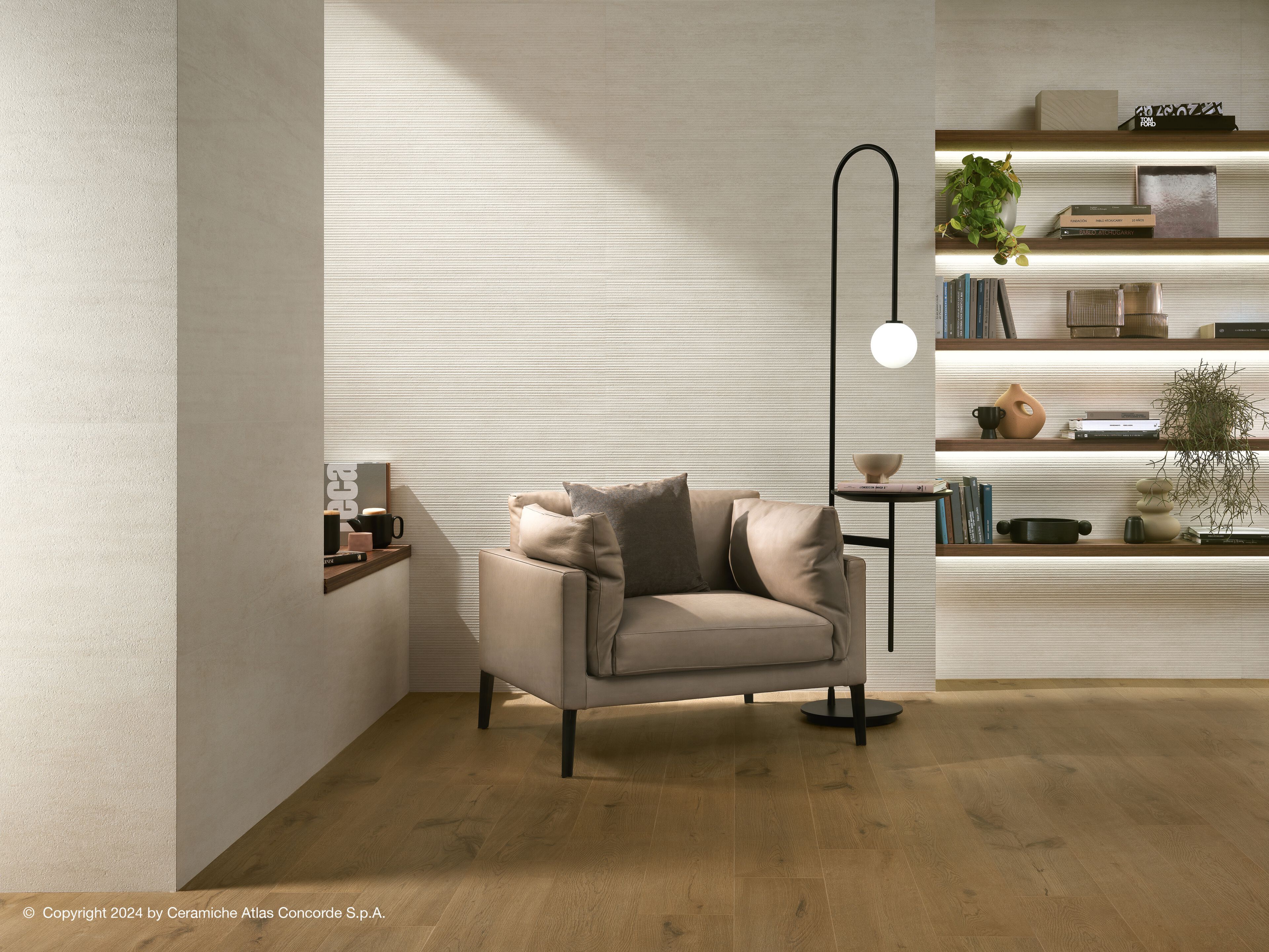 Трехмерная облицовка керамогранита с мраморным эффектом для интерьера Atlas Concorde ARCH-00125054 - Вид №23