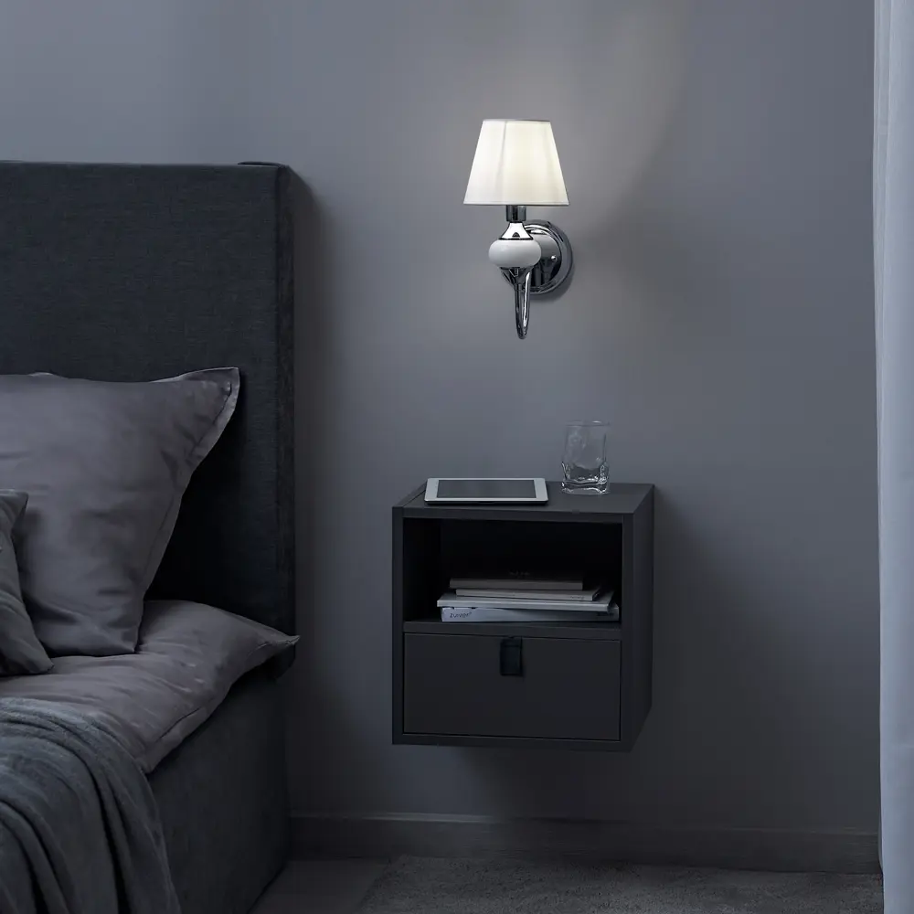 Бра Arte Lamp Hazel, цвет хром/белый STLM-2116630 - Вид №9