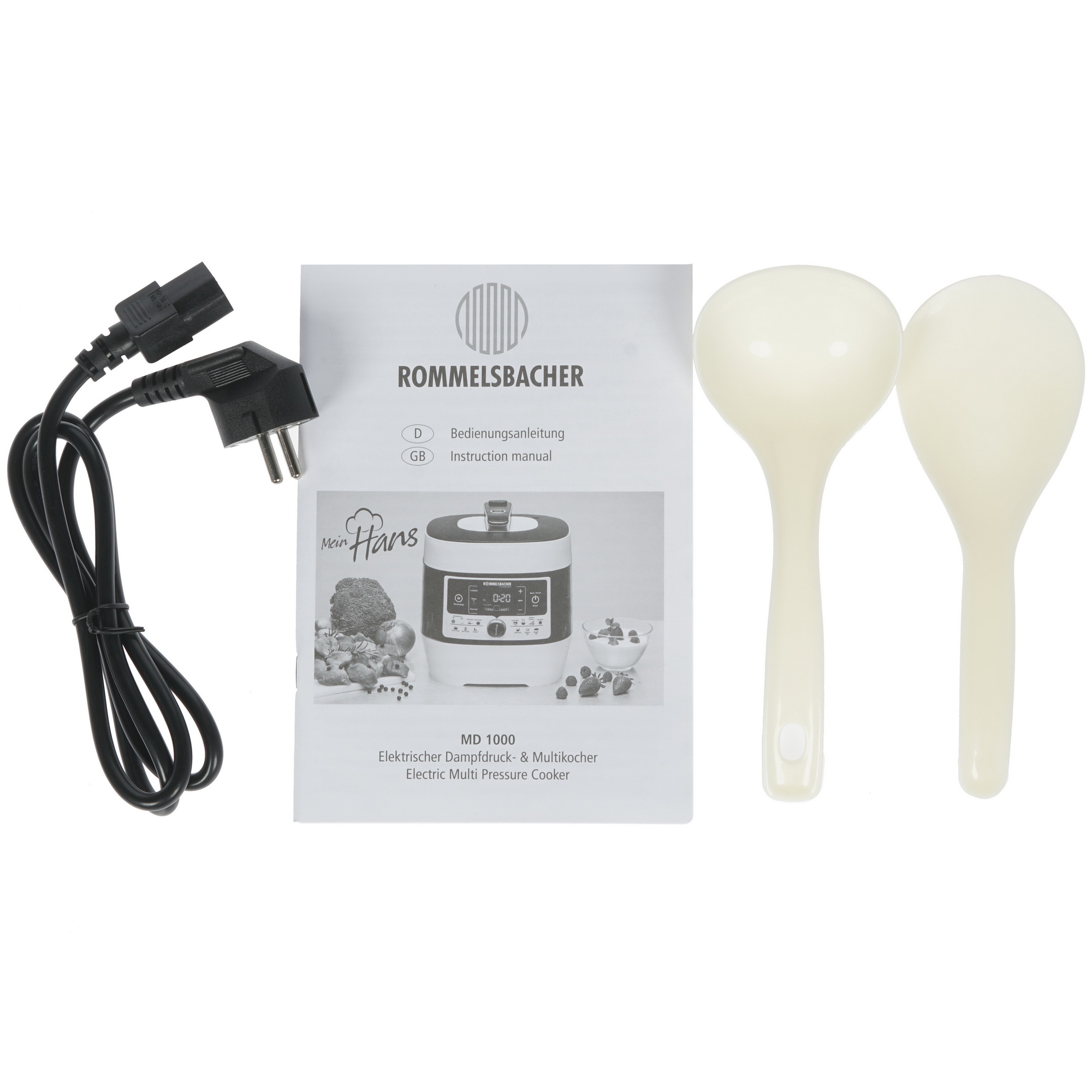 8134869 Мультиварка-скороварка Rommelsbacher MD 1000 белый STDN-0048021 - Вид №8