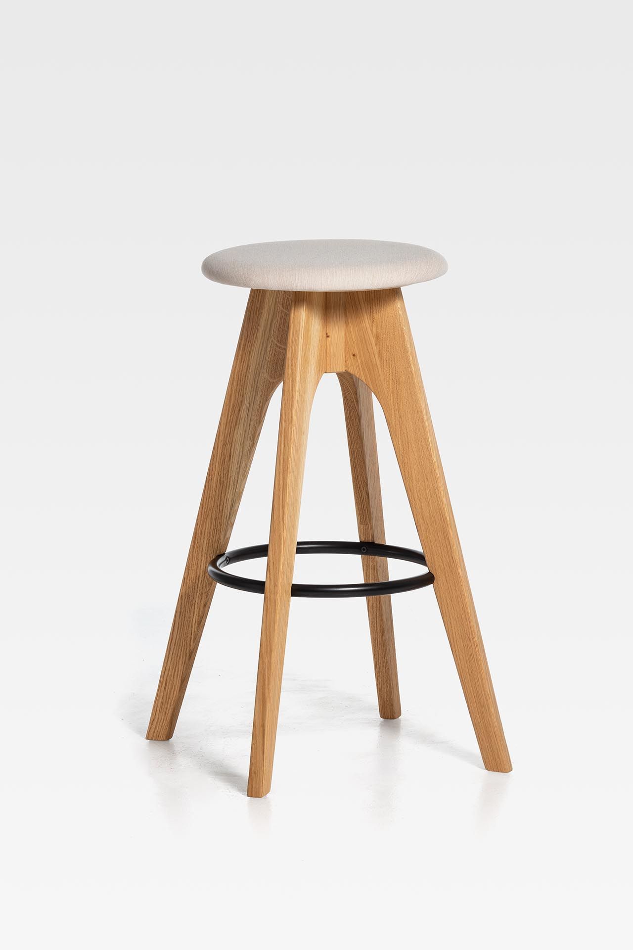 Высокий деревянный стул с мягким сиденьем SIPA Tommy ARCH-00124539 - Вид №7