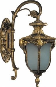 Уличный светильник настенный 41х27х17.5 см черное золото "Флоренция" 11422 FERON ПОД СТАРИНУ, ФОНАРЬ 00-3955793 Золото